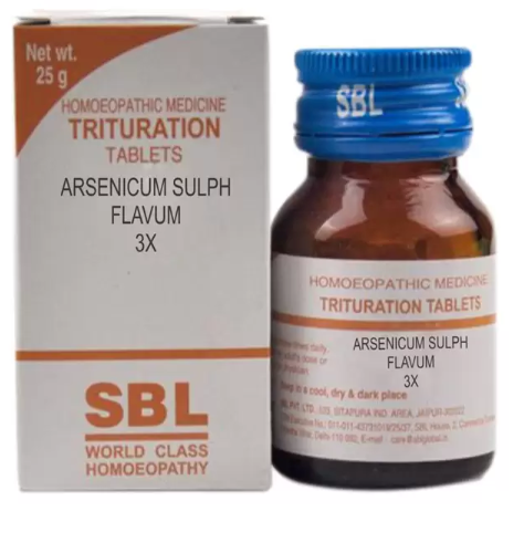 SBL Arsenicum Sulph Flavum Trituration Tablet