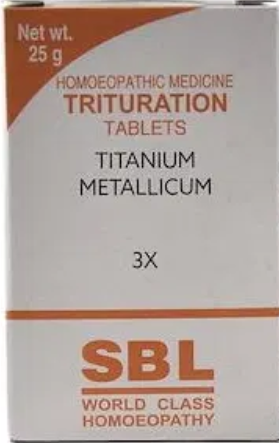 sbl titanium metallicum trituration tablet 3x