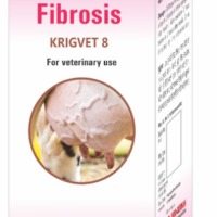Krigs KRIGVET 8 - Natural remedy for hard lumps in teat/udder and fibrosis in livestock.