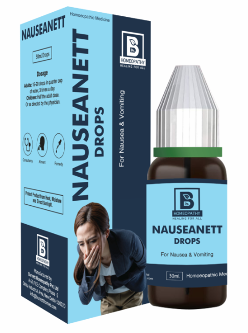 Burnett Nauseanett Drops for nausea, vomiting, and motion sickness