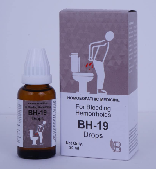BHVP BH-19 Drops for Bleeding Hemorrhoids Reli