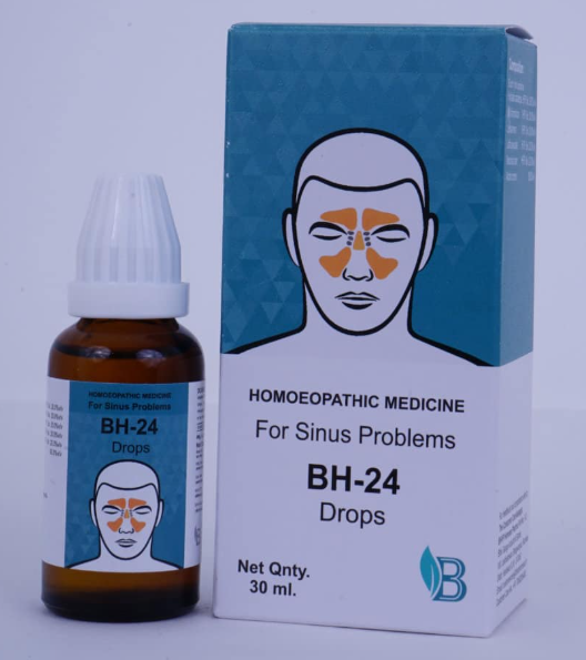 BHVP BH-24 Drops for Sinusitis & Nasal Congestion Relief