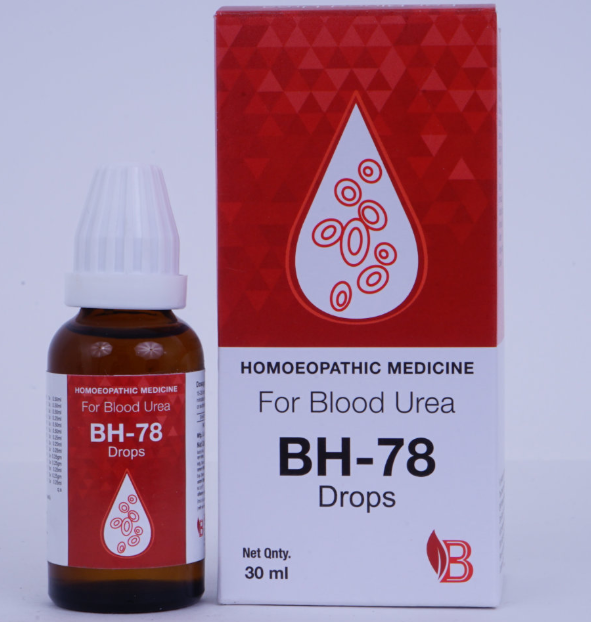 BHVP BH-78 DROPS – Natural remedy for managing blood urea and promoting kidney health.