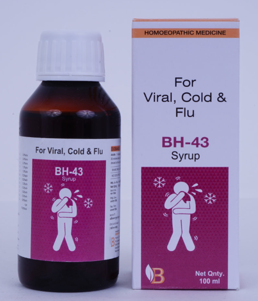 BHVP BH-43 Syrup Bottle – Natural Remedy for Cough, Cold & Fever Relief