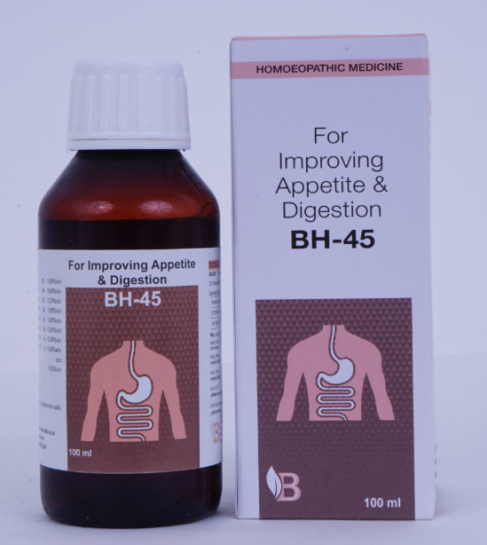 BHVP BH-45 Syrup Bottle 100ML – Natural Remedy for Gas, Acidity & Indigestion