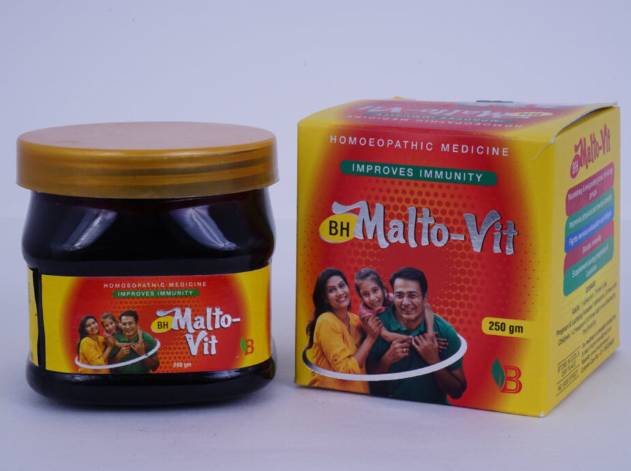 BHVP BH Malto Vit 250GM nourishing tonic for immunity, strength, and vitality