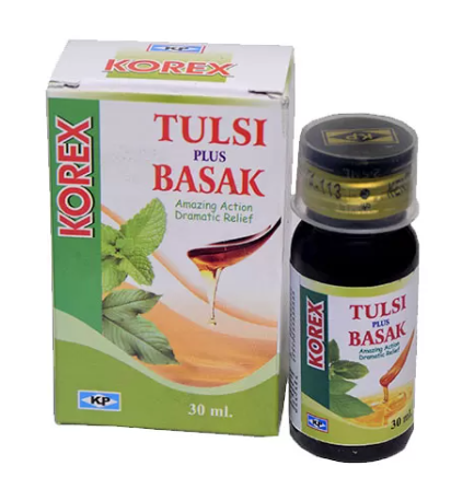Kent Korex Tulsi Basak 30ML – Natural homeopathic cough syrup for all ages