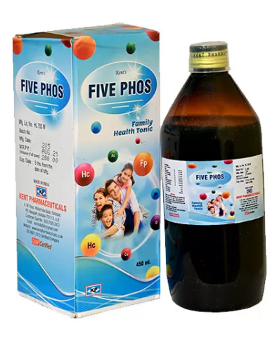 Kent Five Phos Syrup 450ML – Energy tonic for fatigue, weakness, and nerve strength