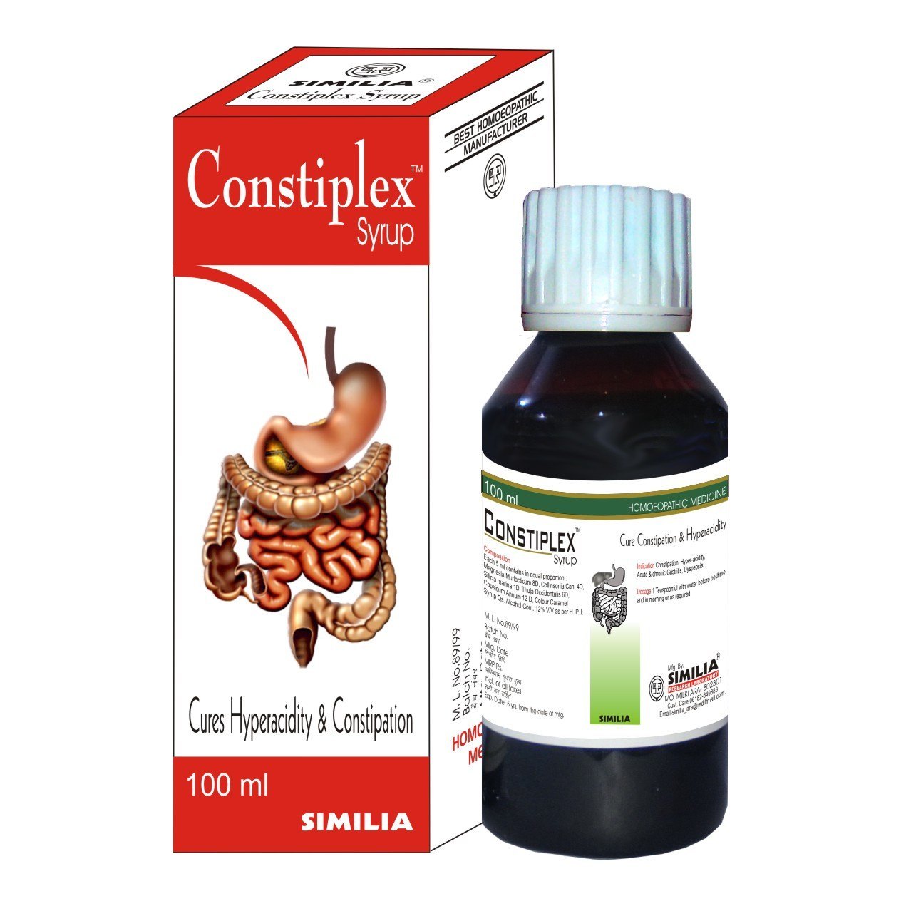 Similia Constiplex Syrup – Constipation & Acidity Homeopathic Remedy
