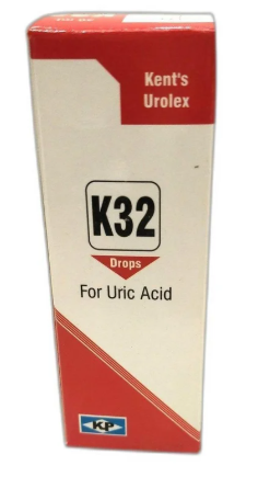 Kent Urolex K32 Homeopathic Drops for High Uric Acid & Joint Pain