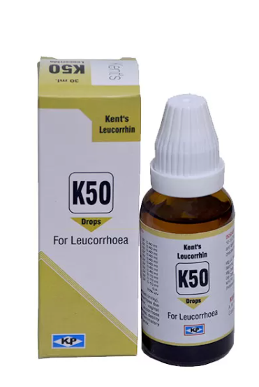 Kent Leucorrhin K50 – Homeopathic Drops for Leucorrhoea & Vaginal Infections