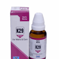Kent Wartex K29 homeopathic tablets for natural wart removal including plantar and skin warts