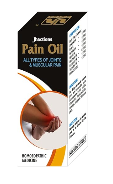 Jhactions Pain Oil – Natural Oil for Joint, Muscle & Sciatica Pain Relief