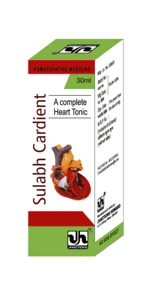 Jhactions SULABH CARDIENT – Homeopathic Heart Tonic for Angina and Blood Circulation
