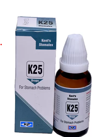 Kent Stomalex K25 Homeopathic Drops for Stomach Ulcers and Gastric Pain Relief