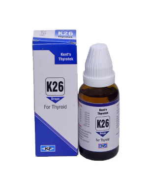 Kent Thyrotek k26 drops for thyroid gland support and hormone balance