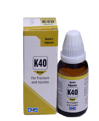 Kent Injurex K40 homeopathic drops for muscle and bone injuries