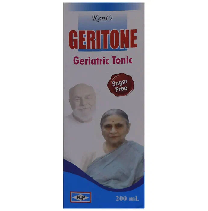 Kent GERITONE homeopathic medicine bottle for elderly health and vitality support