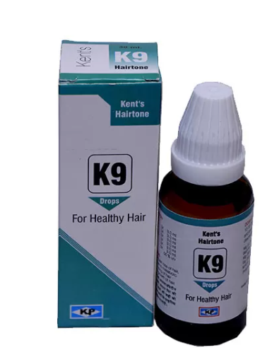 Kent Hairtone K9 bottle - Homeopathic remedy for hair fall, dandruff, and premature greying.