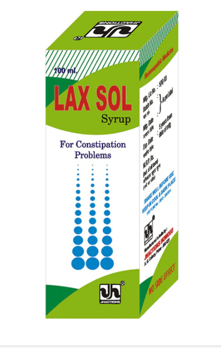 Jhactions LAX SOL – Herbal Constipation Relief Tonic Bottle