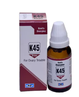 Kent Overylex K45 Homeopathic Drops for PCOS, Ovarian Cysts & Menstrual Pain Relief