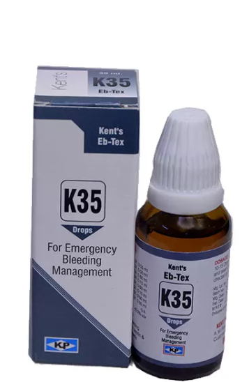 Kent's Eb-Tex k35 homeopathic antiseptic for bleeding control