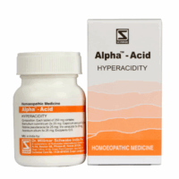 Alpha – Acid homeopathic tablets for acidity, gastric pain, and indigestion