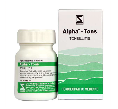 Alpha-Tons homeopathic tablets for sore throat and tonsillitis