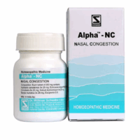 Alpha - NC Nasal Congestion homeopathic tablets for blocked nose and sinus relief