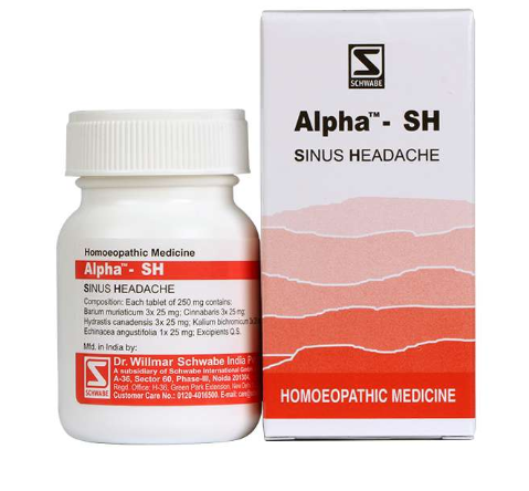 Alpha - SH Sinus Headache homeopathic tablets for sinus pain and headache relief