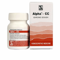 Alpha-CC Chronic Cough homeopathic tablets for dry and chronic cough relief