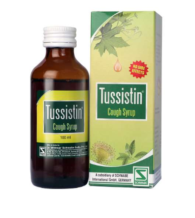Tussistin Plus Cough Syrup homeopathic syrup for dry, spasmodic, and bronchial cough relief