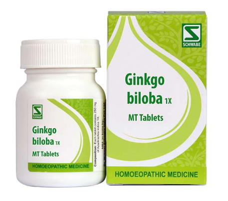 Ginkgo Biloba 1X MT Tablets for circulation and mental alertness