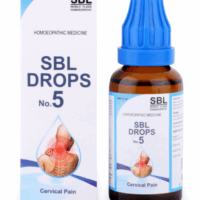SBL Drops No. 5 for cervical pain, neck stiffness, vertigo, and numbness – natural homeopathic relief