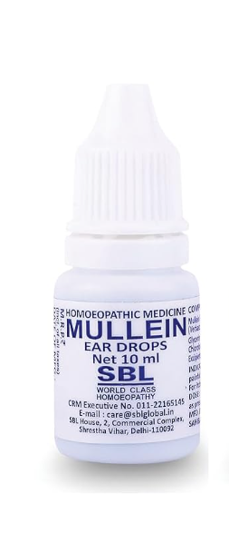 SBL Mullein Ear Drop – Homeopathic ear pain relief for infection, inflammation, and fungal conditions