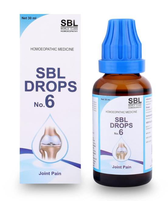 SBL Drops No. 6 – Homeopathic Joint Pain Relief Drops