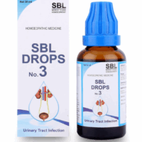 Natural homeopathic drops for UTI relief. SBL Drops No. 3 helps reduce burning, frequent urination, and urinary tract pain.