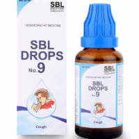SBL Drops No. 9 bottle – Homeopathic remedy for dry and productive cough