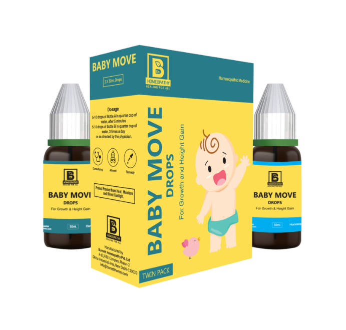 Burnett Baby Moves Drops – Homeopathic solution for delayed milestones and baby development