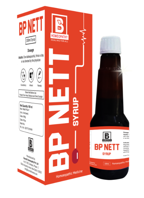 Burnett BP Nett Syrup – Homeopathic blood pressure support syrup
