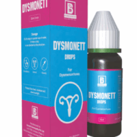 Burnett Dysmonett Drops homeopathic formula for menstrual discomfort and energy support