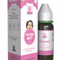 Burnett Teethonett Drops bottle for natural teething relief in babies