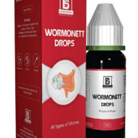Burnett Wormonett Drops bottle – Natural homeopathic worm treatment