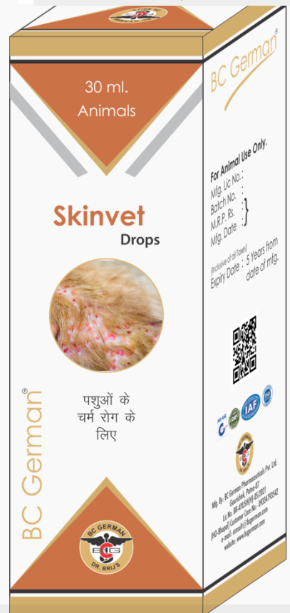 BC German SkinVet Bottle – Homeopathic Skin Remedy for Animals