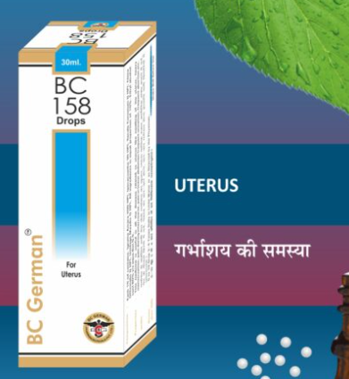 BC German BC 158 Drops – Homeopathic Uterine Health Formula