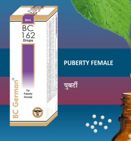 BC German BC 162 Drops – Homeopathic Remedy for Female Puberty Support