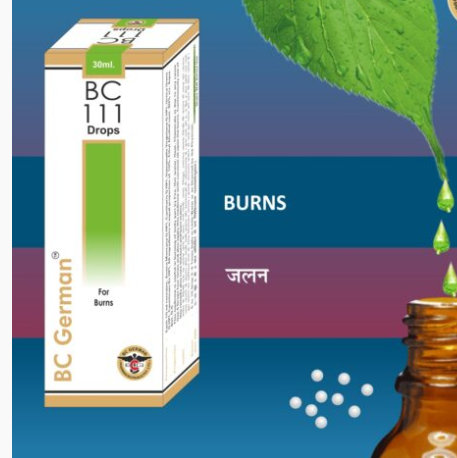 BC German BC 111 Drops – Natural Homeopathy for Burns and Skin Regeneration