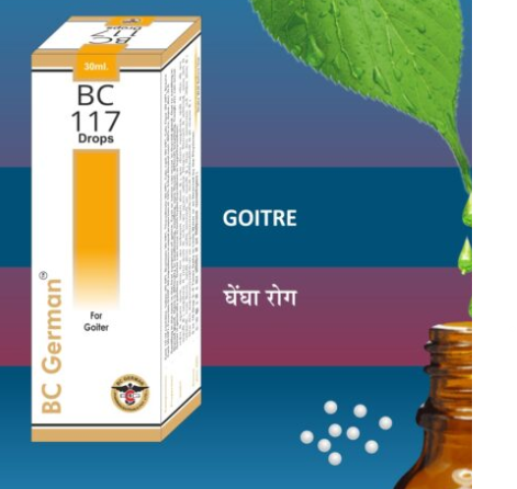BC German BC117 Drops – Homeopathic Remedy for Goitre and Thyroid Gland Swelling