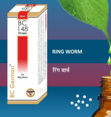 BC German BC148 Drops – Homeopathic Remedy for Ringworm Skin Infection