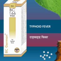 BC German BC 166 Drops for typhoid, fever, digestive support, natural homeopathy